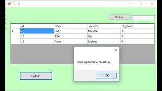 C update all data from datagridview to database at once [upl. by Solakcin]