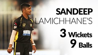 Spin sensation Sandeep Lamichhanes 3 Wicket haul [upl. by Ayidan]