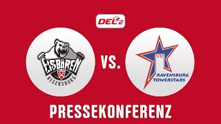 PRESSEKONFERENZ  EISBÄREN REGENSBURG  RAVENSBURG TOWERSTARS  19112024 [upl. by Clinton]