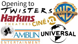 Opening to Twisters 2024 Harkins Cine XL Theater [upl. by Oaht]