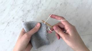 Picking up Stitches along a Horizontal Edge Tutorial  Purl Soho [upl. by Hessney233]