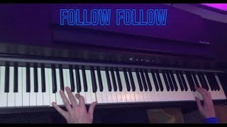 ⚽ Follow Follow 🔴⚪🔵 Rangers Songs 🎹 Piano amp Lyrics [upl. by Bryce861]