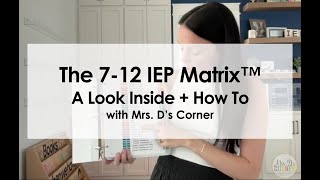 The 712 IEP Matrix™  A Look Inside  How to Use It [upl. by Yankee89]