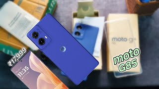 Moto g85 5G Unboxing  3D⚡ Curved  🔥₹17999 Best phone in this price range ⚡ [upl. by Nelluc]