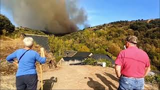 Incendio forestal en Brañuelas [upl. by Asetal]