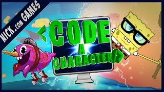 Nickelodeon Code a Characther NEW GAME SpongeBob Squarepants Games [upl. by Norris458]