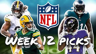 NFL Week 12 Score Predictions Return of the Harbowl and NFC Games with Big Playoff Implications [upl. by Warfold946]