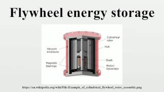 28 11 2021 Flywheel Energy storage systems [upl. by Zavras]