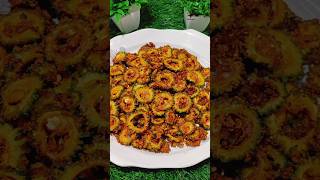 Crispy Karela snacksfoodcookingrecipesnacksshortshadeeskarelatrendingshortsRedchillifoods [upl. by Ynej312]