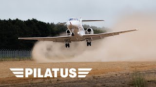 PC24 – The Super Versatile Jet Landing on a Dirt Runway [upl. by Airalav]