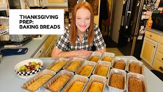 THANKSGIVING PREP BAKING BREADS [upl. by Gnilrac]