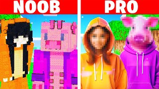 Noob VS Pro REALISTICKÝ DŮM STAVĚCÍ SOUTĚŽ v Minecraftu [upl. by Bradney]