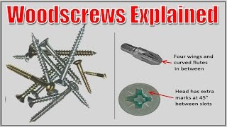 Woodscrews Explained [upl. by Atsahc]