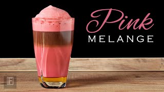 How to Make Pink Melange Coffee at Home  Specialty Coffee Drinks 5 [upl. by Enner677]