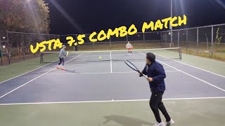 USTA TEAMMATES 75 COMBO DOUBLES MATCH [upl. by Ardnaed]