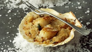 Recette  Coquilles SaintJacques à la Bretonne [upl. by Brockwell]