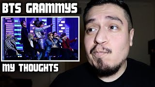 BTS GRAMMYs 2020 Performance REACTION [upl. by Brote]