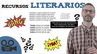 Recursos literarios  Explicación con EJEMPLOS [upl. by Sinned]