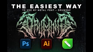 Metal Font Tutorial  Drumonz [upl. by Anailil]