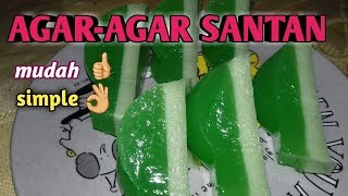 Resep agar santan pandan mudah banget [upl. by Akerehs]