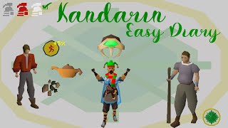 OSRS Kandarin Easy Diary Guide  Ironman Approved [upl. by Anovahs]