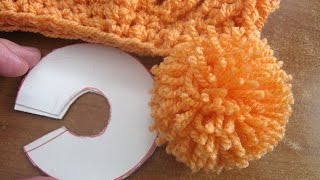 How to make a Yarn pompom maker tutorial [upl. by Lsil391]