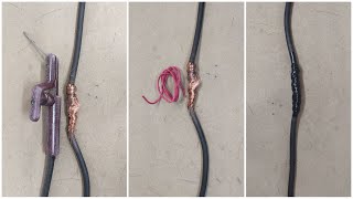 how to join welding cable  how to connect wires  Joints welding cable [upl. by Oinota]