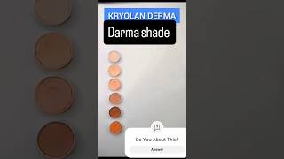 KRYOLAN DERMA COLOR CAMOUFLAGE CREME shorts makeup macsalon01 [upl. by Buckler]