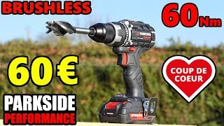 PARKSIDE PERFORMANCE Perceuse visseuse BRUSHLESS 20 V Cordless Drill driver PABSP 20 Li A1 [upl. by Dario249]