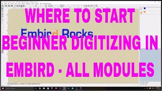 Beginner Digitizing Where do I start in Embird EMBIRD TUTORALS FREE [upl. by Enileoj302]