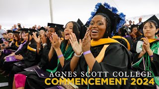 Agnes Scott Colleges 135th Commencement Ceremony  May 11 2024 [upl. by Alleciram]