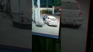 Car wale ne ye kiya kar diya 😰 swift car cctv patrol pump viralvideo youtubeshorts shorts [upl. by Ydnolem286]