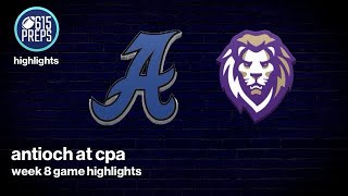 TSSAA Football Highlights CPA 34 Antioch 6 [upl. by Koeninger]