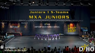 MXA JUNIORS Motsi Mabuse Taunustanzschule  1 Platz Juniors 1 STeams MReihe HipHop [upl. by Siradal]