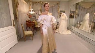 Watch Bride Say I Do Wearing Familys 120YearOld Wedding Dress [upl. by Biebel]