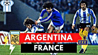 Argentina vs France 21 All Goals amp Highlights  1978 World Cup [upl. by Yreme467]