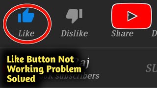 YouTube Like Button Not Working Problem Solved [upl. by Corella]