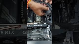 How to apply thermal paste ytshorts youtubeshorts pccooler computerhardware computercomponent [upl. by Nitsruk]