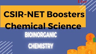 CSIRNET Boosters Chemical Science Bioinorganic Chemistry csirnet gate iitjam [upl. by Grobe952]