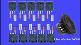 DIY Ultra Subwoofer Amplifier Bass with Transistor 4558 IC How to make Ultra Powerful Amplifier [upl. by Savitt430]