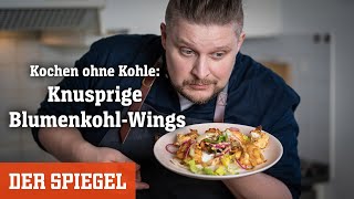 Kochen ohne Kohle Knusprige BlumenkohlWings auf selbst gemachten Tortillas [upl. by Kerge]