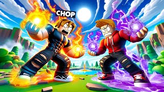 ROBLOX CHOP AND FROSTY FIGHT THE SORCERER BATTLE FOR VICTORY [upl. by Malissa]