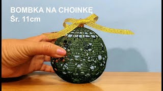 Bombka na choinkę Christmas tree bauble Adorno de árbol de Navidad Średnica 11 cm [upl. by Maice]