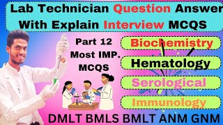 Part 12 Lab Technician Most Important Questions AnswerLab Technician Question Answer lab [upl. by Treblihp]