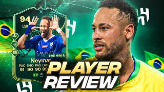 5⭐5⭐ 94 EVOLUTIONS NEYMAR PLAYER REVIEW  FC 24 Ultimate Team [upl. by Petulah]