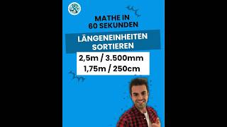 Längeneinheiten sortieren leicht gemacht Mathe lernen mit Mathetipps 🧮🫶🏻 [upl. by Otsuaf869]