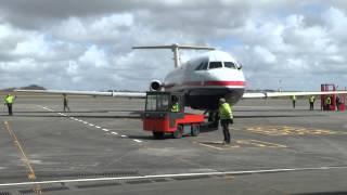 BAC 111 and Avro RJ70 Landing at Newquay 25th April 2013 [upl. by Ellenohs563]