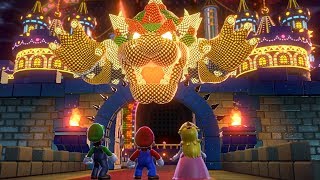 Super Mario 3D World  All Final Castles 3 Player [upl. by Venu]