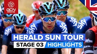 Jayco Herald Sun Tour 2020 Stage 3 HIGHLIGHTS  Bright  Wangaratta [upl. by Ahsoyek]