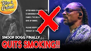 Snoop Dogg  Finally Quits Smoking  snoopdogg [upl. by Goines]